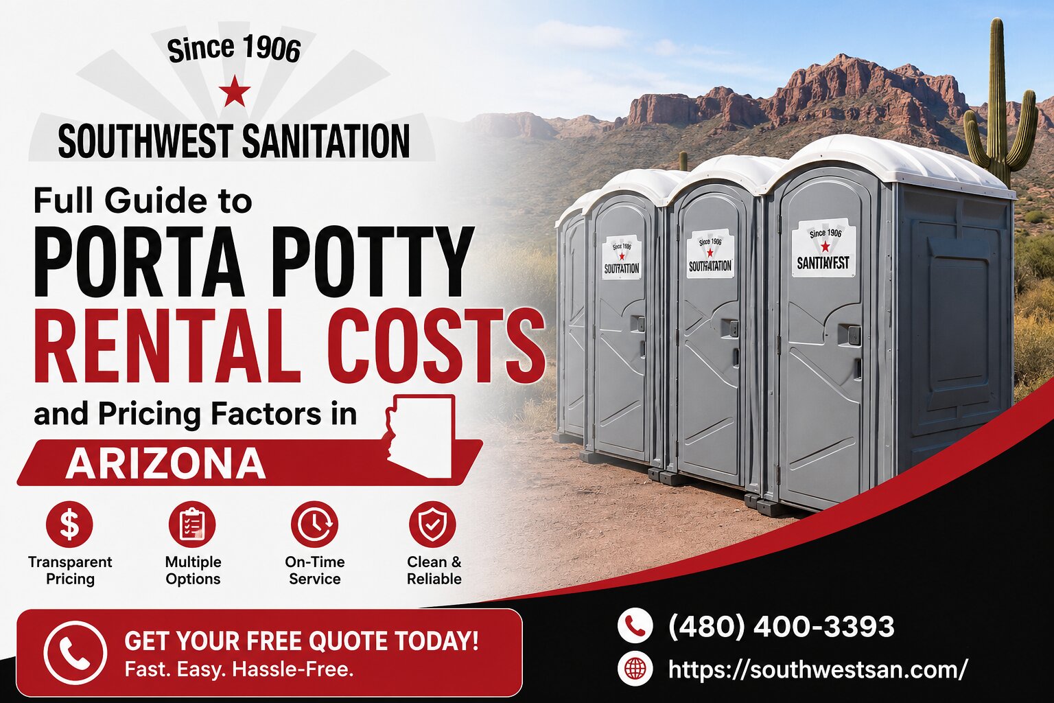 Full Guide to Porta Potty Rental Costs and Pricing Factors