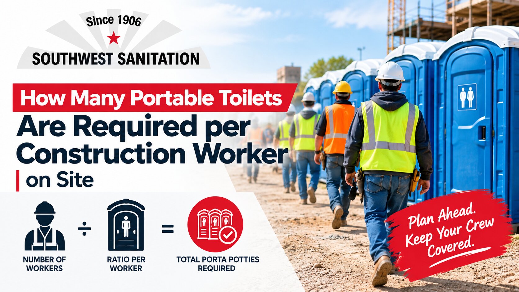 How Many Portable Toilets Are Required per Construction Worker on Site